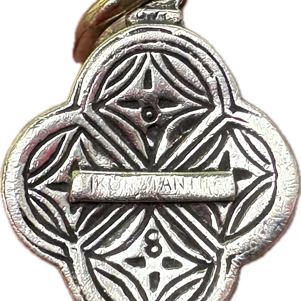 Authentic Konstantino Sterling Silver & 18k gold pendant with pale Blue Topaz - Picture 2 of 4